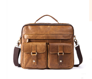 Excelsior Leather Satchel Bag - Mosso