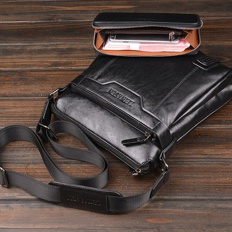 Essential Leather Satchel Bag - Veldon