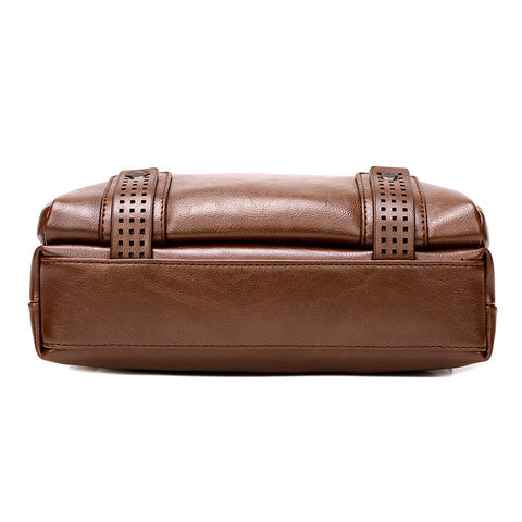 Essential Leather Satchel Bag - Veldon
