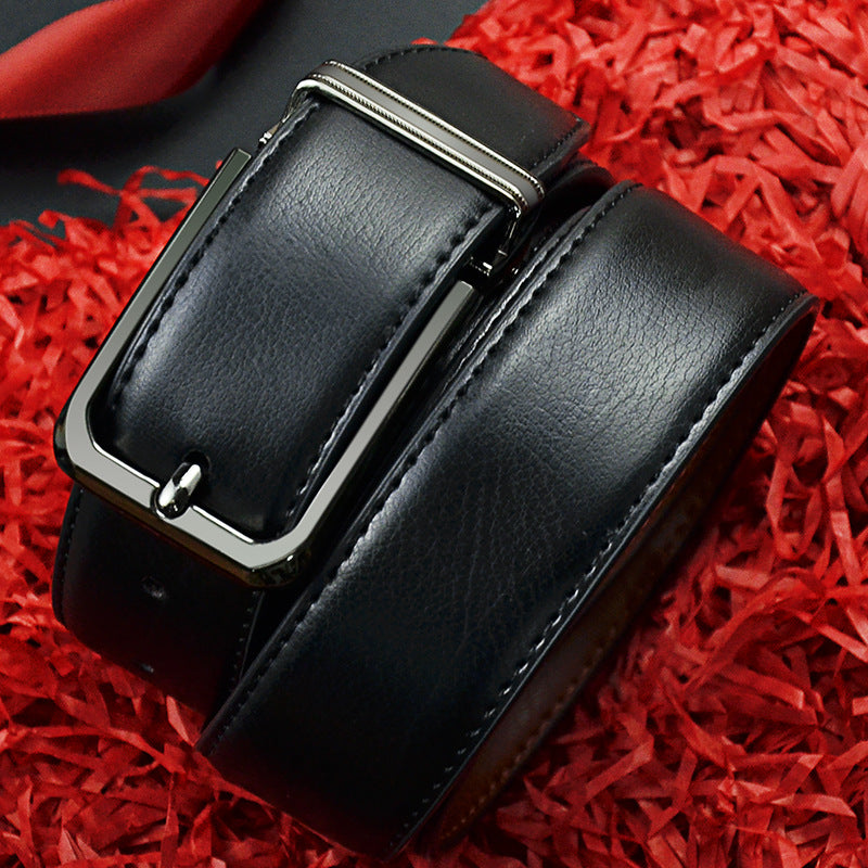 Men's leather casual belt