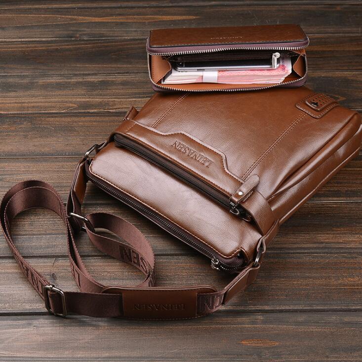 Essential Leather Satchel Bag - Veldon