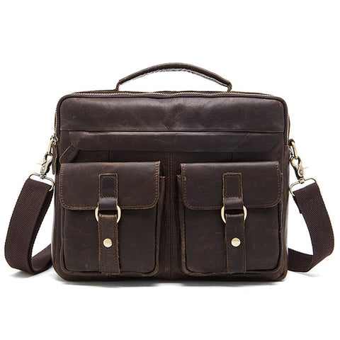 Excelsior Leather Satchel Bag - Mosso
