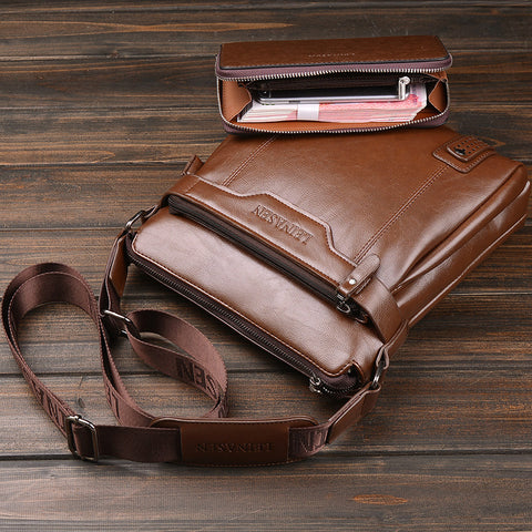 Essential Leather Satchel Bag - Veldon