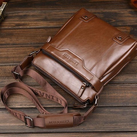 Essential Leather Satchel Bag - Veldon