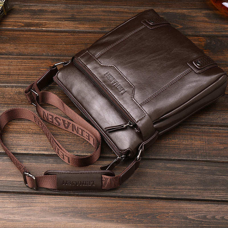 Essential Leather Satchel Bag - Veldon