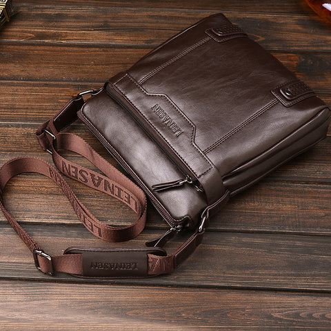 Essential Leather Satchel Bag - Veldon
