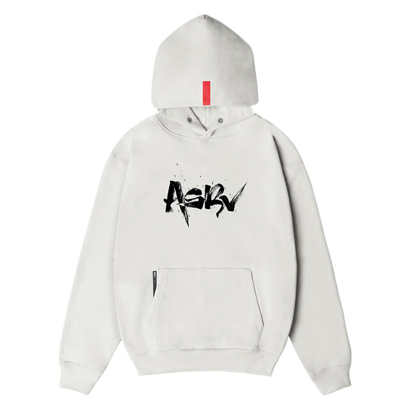 printed hoodie with pockets for men