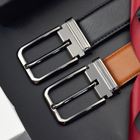 Men's leather casual belt