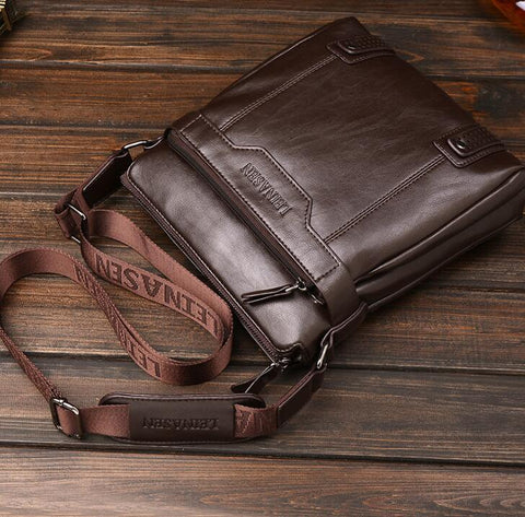 Essential Leather Satchel Bag - Veldon