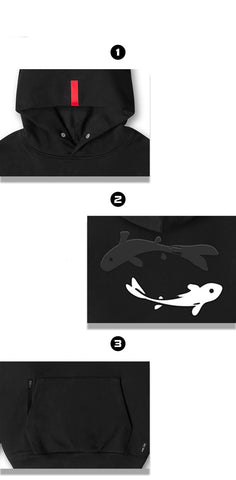 printed hoodie with pockets for men