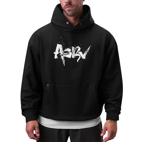 printed hoodie with pockets for men
