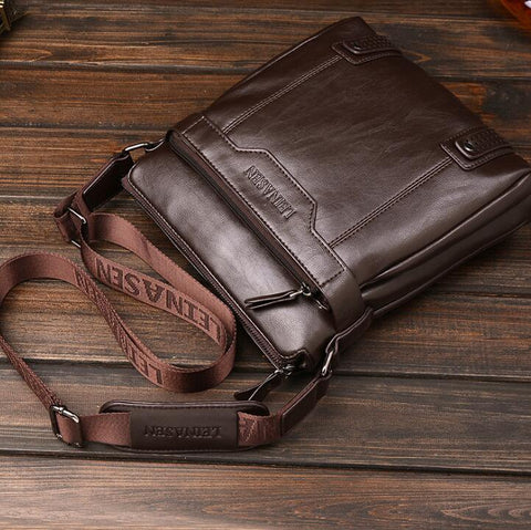 Essential Leather Satchel Bag - Veldon