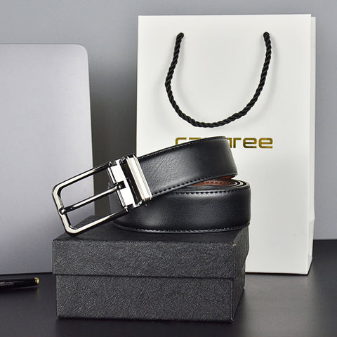 Men's leather casual belt