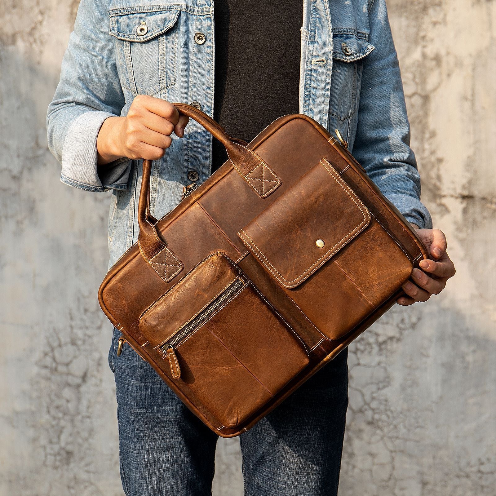 Satchel - Elevation Leather Satchel - Westwood - AEVEAx