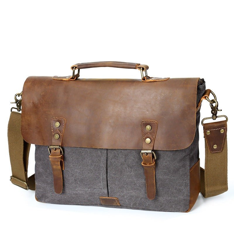 Leather Satchel - Essential Leather Satchel - Majestica - AEVEAx