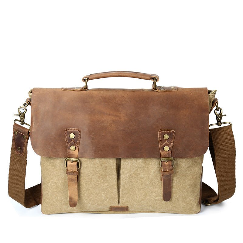 Leather Satchel - Essential Leather Satchel - Majestica - AEVEAx