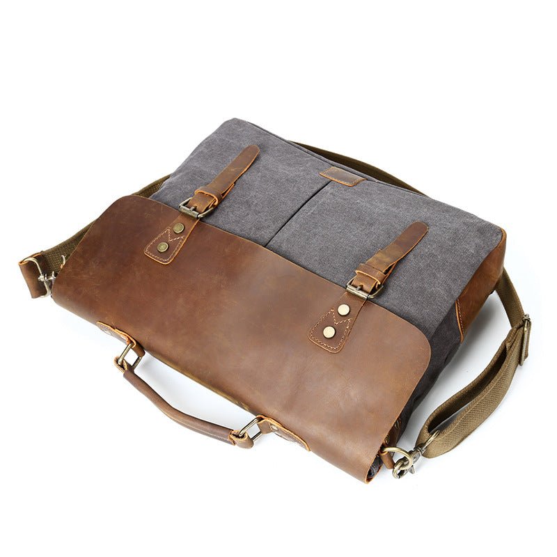 Leather Satchel - Essential Leather Satchel - Majestica - AEVEAx