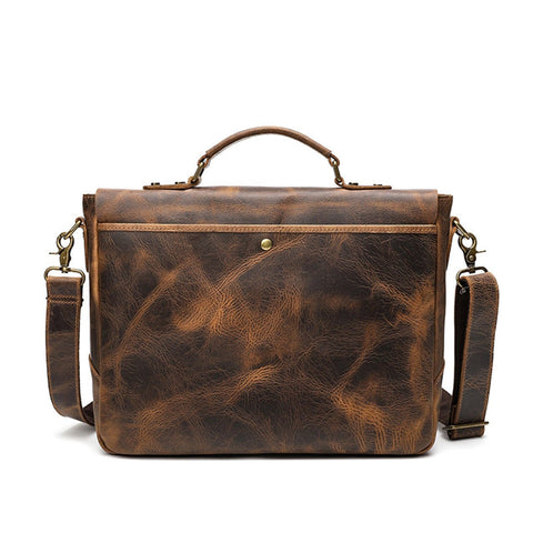Leather Satchel - Essential Leather Satchel - Prismora - AEVEAx
