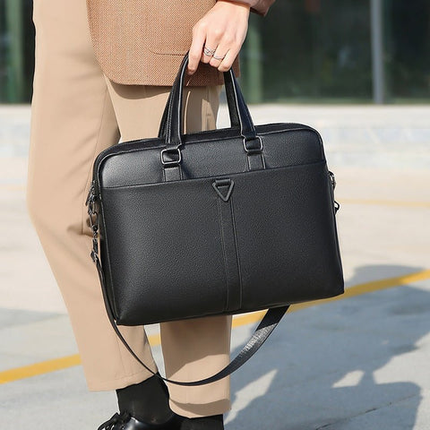 Leather Bags - Essential Leather Satchel - Sema - AEVEAx
